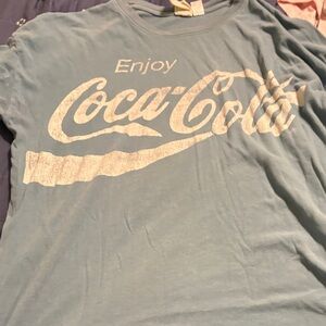 Coca-Cola Sky Blue Shirt with White Script